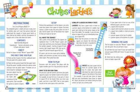 Chutes and Ladders Rules | PDF | Gaming | Games Of Mental Skill