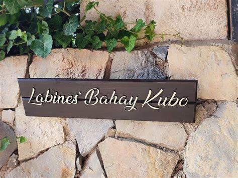 Bahay Kubo Wooden Sign, Filipino Wall Decor, Tagay Philippines Cheers ...