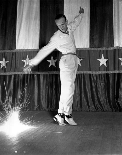 Fred Astaire, at age 43, performs firecracker dance from "Holiday Inn"...reportedly took him two ...