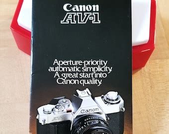 Canon New F-1 35mm SLR Film Camera Original Sales Brochure ...