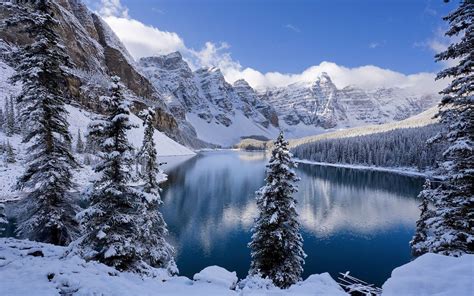 Snow Mountain Lake Wallpapers - Top Free Snow Mountain Lake Backgrounds ...