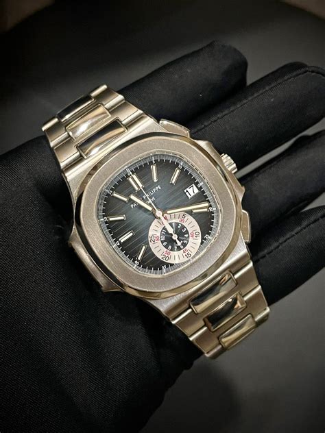 Patek Philippe Nautilus Chronograph Steel 5980/1A Blue Dial - SWISS HOUR