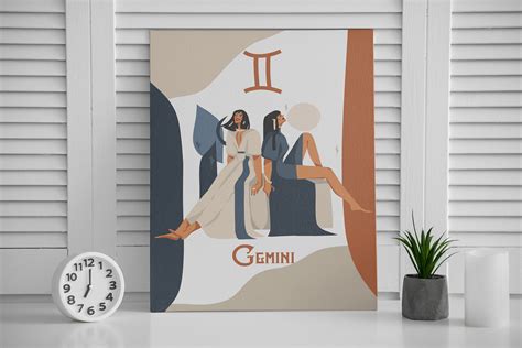 Gemini Zodiac Sign Wall Art Instant Download Horoscope | Etsy