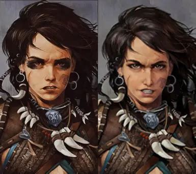 Concept Art Amiri Portrait at Pathfinder: Kingmaker Nexus - Mods and Community