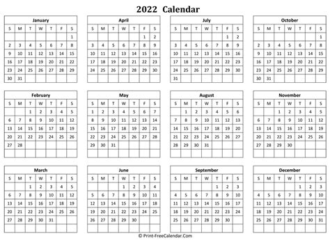 2024 Monthly Landscape Printable Calendar - 2024 CALENDAR PRINTABLE