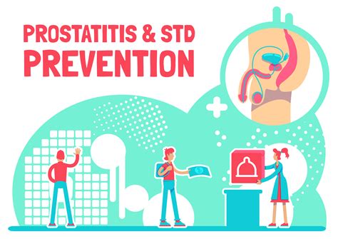 Prostatitis and STD prevention poster 1664216 Vector Art at Vecteezy