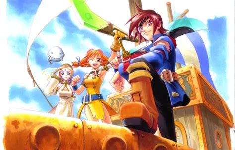 Wallpaper SEGA, Dreamcast, Fina, Skies Of Arcadia, Time, Vyse images for desktop, section игры ...