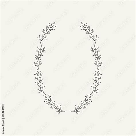 Botanical border illustration. Vector isolated design. Stock Vector | Adobe Stock