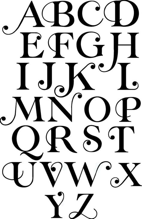 Fancy Alphabet Letter Templates | Lettering alphabet, Tattoo fonts ...