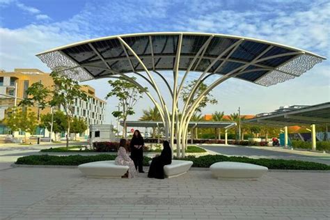 Masdar City's solar tree - Green Prophet