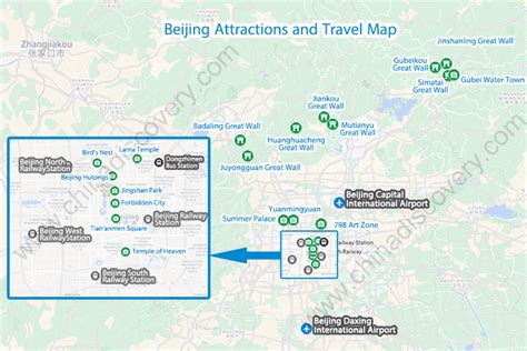 Beijing Attractions Map 2024 - Find Main Attractions in Beijing