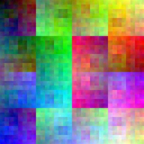 A Hilbert-curve traversal of the RGB colour cube, projected onto a ...