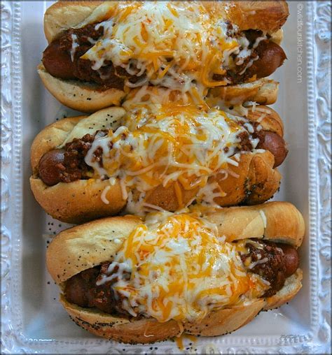 Chili Dog Chili Cheese Dogs! - Wildflour's Cottage Kitchen