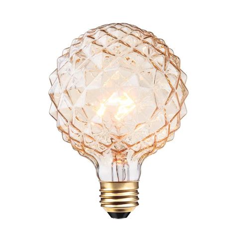 Globe Electric 40 Watt Crystal Shape Dimmable Vintage Edison ...