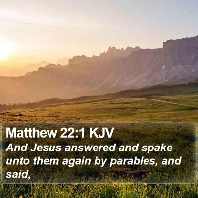 Matthew 22 Scripture Images - Matthew Chapter 22 KJV Bible Verse Pictures