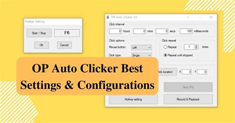 OP Auto Clicker Best Settings and Configurations Guide