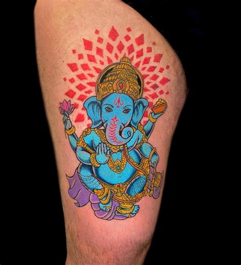 Aggregate more than 69 ganesha tattoo color - in.cdgdbentre