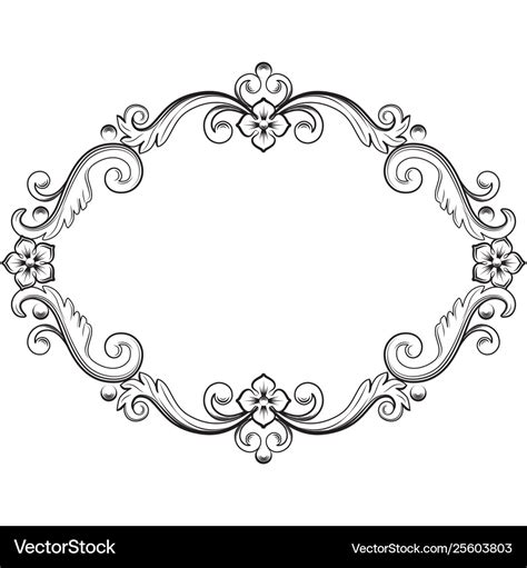 Ornamental vintage frame Royalty Free Vector Image