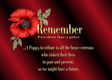 "Remember Veterans Poppy" by SpiceTree | Redbubble