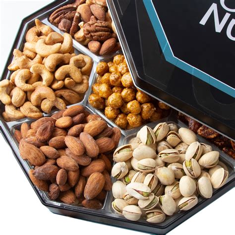 Oh! Nuts 7 Section Assorted Nuts Gift Tin • Nut Gift Baskets & Platters • Bulk Nuts & Seeds • Oh ...