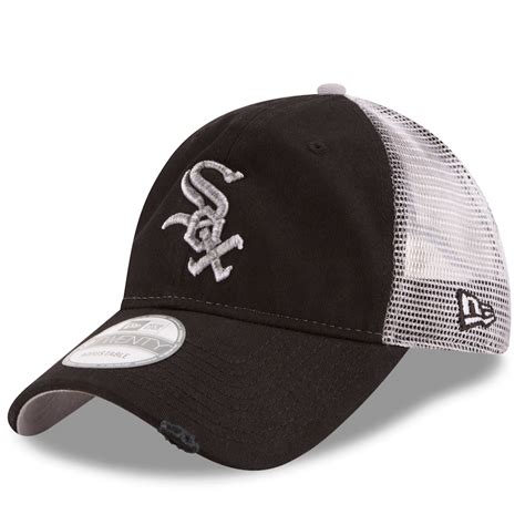 New Era Chicago White Sox Black Team Rustic 9TWENTY Adjustable Hat