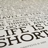 The Holstee Manifesto Original Letterpress Poster | This is your life ...