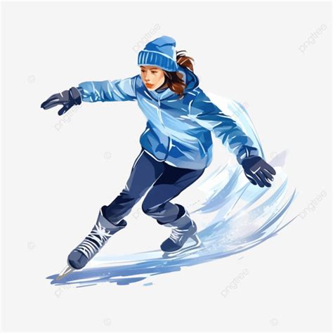 Winter Sports Figure Ice Skating Illustration, Skate, Skater, Skating PNG Transparent Image and ...