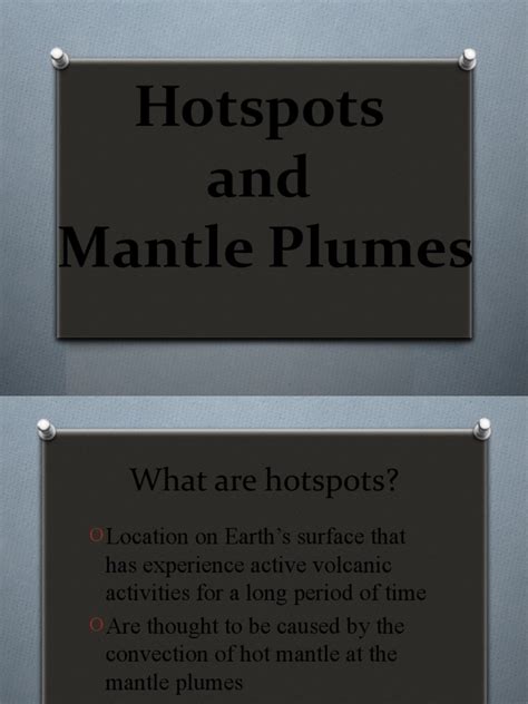 Hotspots and Mantle Plumes | PDF