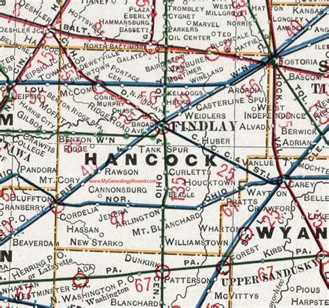 Hancock County Ohio Map - Black Sea Map