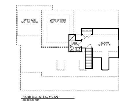 Finished Attic Plan - Premier Design Custom Homes