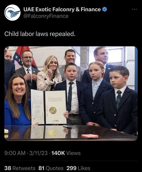 Child labor laws repealed in Arkansas : r/WhitePeopleTwitter