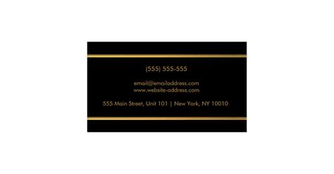 Modern Gold Foil Business Cards Black and Gold | Zazzle