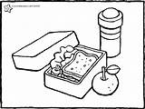 Lunch Box  Coloring Home sketch template