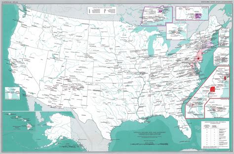 Map of the USA - Historic Sites