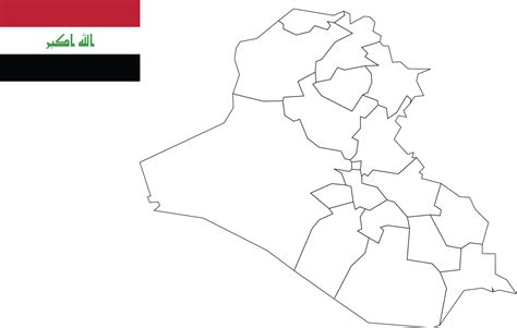 map and flag of Iraq 10199267 Vector Art at Vecteezy