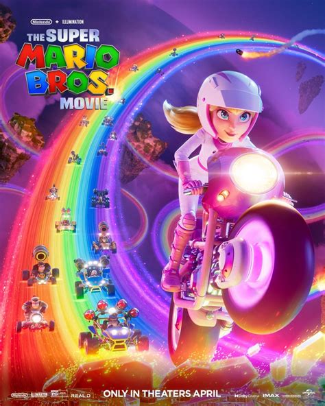 New Super Mario Movie Poster Races Down Rainbow Road - GameSpot