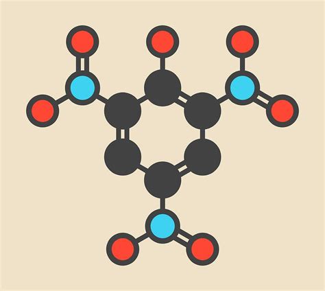 Picric Acid Explosive Molecule Photograph by Molekuul