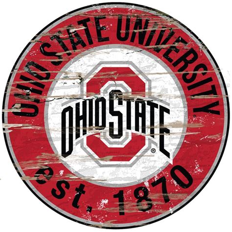 ~Ohio State Buckeyes Wood Sign - 24" Round - Special Order~ backorder | Ohio state buckeyes ...