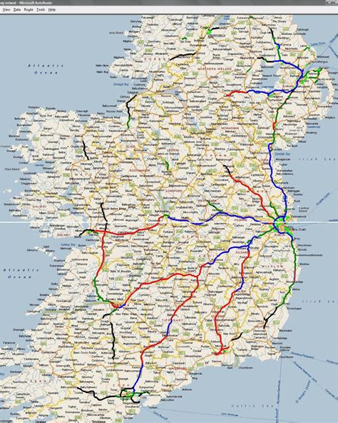 Motorway Map Of Ireland | secretmuseum