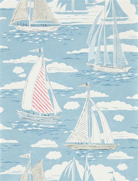 Sailor by Sanderson - Nautical - Wallpaper : Wallpaper Direct ...