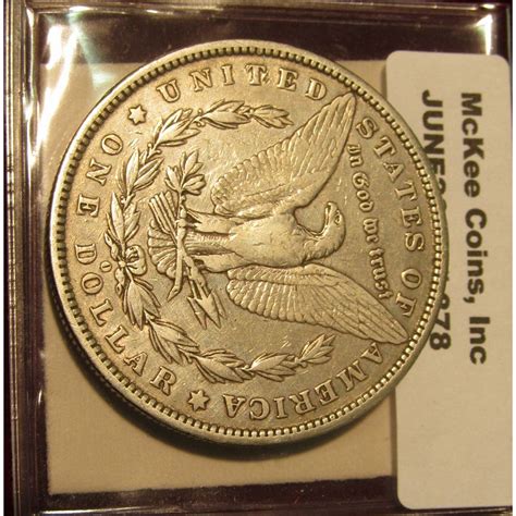 878. 1882 New Orleans Mint Morgan Silver Dollar. F-12.