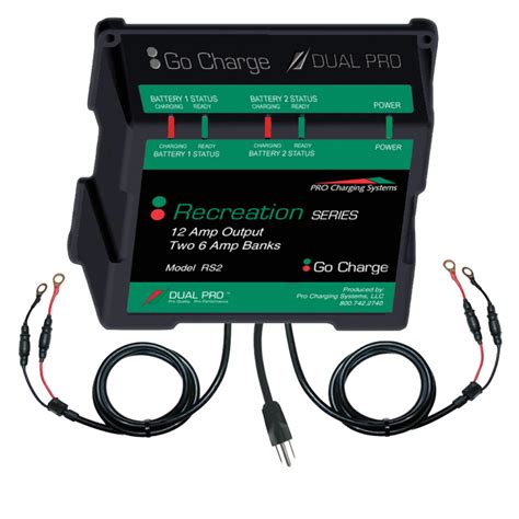 12V 2 Bank 6 Amp Charger - DP-RS2 - Recreation Series - Lithium Ion Battery Chargers | Lithium ...