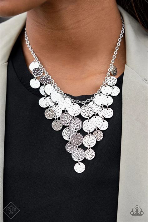 Paparazzi Accessories - Magnificent Musings - Complete Trend Blend Silver Necklace Set, Short ...