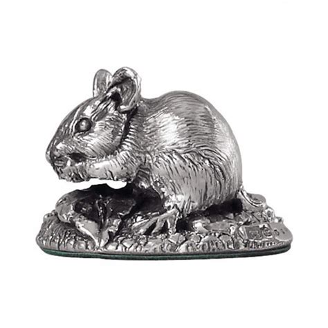 Sterling Silver Field Mouse Sculpture