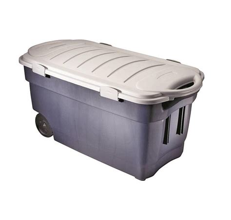 Rubbermaid RMRT450000 Roughneck Jumbo Wheeled Storage Tote Box, 45 Gal ...