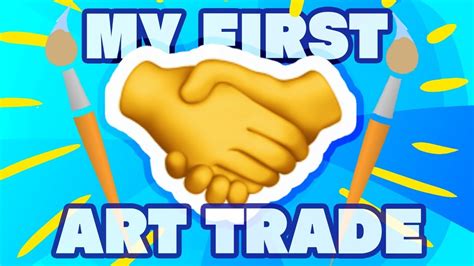 MY FIRST ART TRADE! | Drawing my end of the trade...! - YouTube