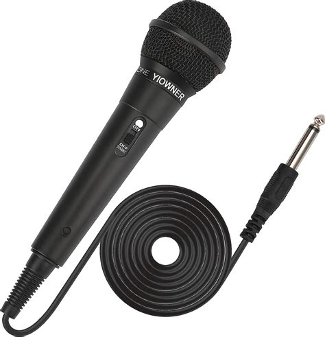 Amazon.com: YIOWNER Wired Microphone, Karaoke Microphone, Handheld Microphone for Singing, Mic ...