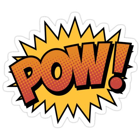 "Pow" Stickers by chantelle bezant | Redbubble