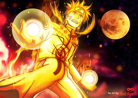 Uzumaki Naruto (Shippuuden) Naruto (nine tails chakra mode)