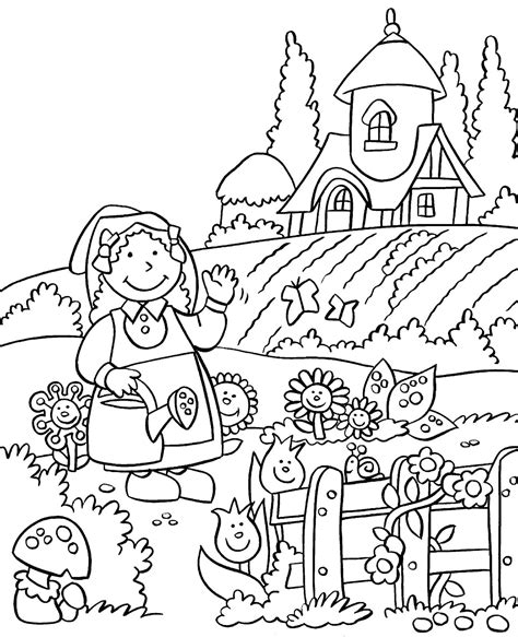 Gardening Coloring Pages - Best Coloring Pages For Kids